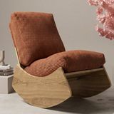 MiniWood Comfort Sallanır Koltuk Tv Koltuğu Sallanan Berjer Sandalye - Kiremit
