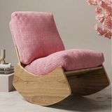 MiniWood Comfort Sallanır Koltuk Tv Koltuğu Sallanan Berjer Sandalye - Pembe