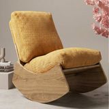 MiniWood Comfort Sallanır Koltuk Tv Koltuğu Sallanan Berjer Sandalye - Sarı