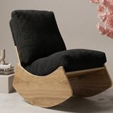 MiniWood Comfort Sallanır Koltuk Tv Koltuğu Sallanan Berjer Sandalye - Siyah