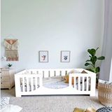 MiniWood Datça Montessori Yatak Çocuk Yatak Bebek Karyolası Beyaz