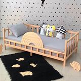 MiniWood Gökkuşağı Montessori Yatak Bebek ve Çocuk Karyola Çam