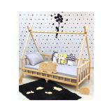 MiniWood Markaawm Ayıcıklı Montessori Yatak Ahşap Çocuk Ve Bebek Karyola