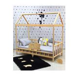MiniWood Markaawm Çocuk Karyola Doğal Çam Montessori Yatak Bebek Beşiği