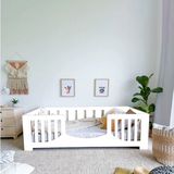 MiniWood Markaawm Datça Montessori Yatak Çocuk Yatak Bebek Karyolası - Beyaz - 90 x 190 cm