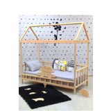 MiniWood Markaawm Doğal Çam Montessori Karyola Çocuk Ve Bebek Yatağı