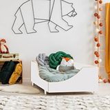 MiniWood Markaawm Montessori Çocuk Ve Bebek Karyola Bebek Beşik Beyaz