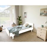 MiniWood Markaawm Safran Beyaz Karyola Çocuk Genç Odası Yatak Bebek Yatak - 90 x 190 cm