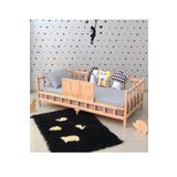 MiniWood Markaawm Trenli Montessori Karyola Çocuk Yatak Bebek Beşiği