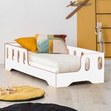 MiniWood Mars Montessori Yatak Mdf Tek Kişilik Karyola - 100 x 200 cm - Beyaz