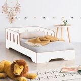 MiniWood Mdf Montessori Karyola Bebek ve Çocuk Yatağı Romantic - 90 x 200 cm - Beyaz