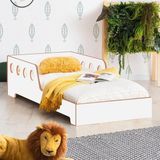 MiniWood Mdf Montessori Karyola Bebek ve Çocuk Yatağı Romantica - 100 x 200 cm - Beyaz