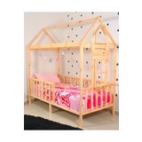 MiniWood Montessori Yatak Çocuk 90x190 Karyola Bebek Beşik Oyun Alanı