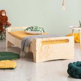 MiniWood Montessori Yatak Çocuk Karyola Bebek Beşiği Ahşap Yatak - 90 x 190 cm