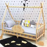 MiniWood Montessori Yatak Çocuk Karyola Doğal Çam Kity Nirvana - 120 x 200 cm - Ahşap