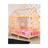 MiniWood Montessori Yatak Çocuk Odası 90x190 Karyola Bebek Beşik