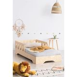 MiniWood Montessori Yatak Korumalıklı Ahşap Karyola Çocuk Ve Bebek Odası