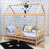 MiniWood Montessori Yatak Luxury Arabalı Çocuk Karyola - 90 x 200 cm - Ahşap