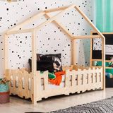 MiniWood Montessori Yatak Masif Çocuk Karyola Bebek Beşik Vegas - 90 x 190 cm - Ahşap