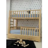 MiniWood Montessori Yatak Merdivenli Ahşap Ranza Çekmeceli