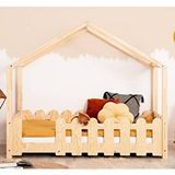 MiniWood Nature Karyola Montessori Yatak Ahşap Çocuk Bebek Yatak Çam