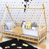 MiniWood Nirvana Montessori Karyola Bebek ve Çocuk Yatak Balina - 100 x 200 cm - Ahşap