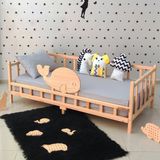 MiniWood Premium Balina Montessori Yatak Doğal Çam Çocuk Karyola - 120 x 200 cm - Ahşap