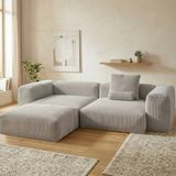 MiniWood Relax Köşe Koltuk Takımı Sünger Koltuk Kanepe Divan - Gri