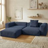 MiniWood Relax Köşe Koltuk Takımı Sünger Koltuk Kanepe Divan - Lacivert