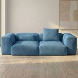 MiniWood Relax LEGO Koltuk 3'lü Kanepe Sünger Koltuk - Indigo
