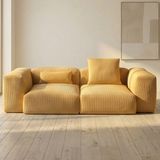 MiniWood Relax LEGO Koltuk 3'lü Kanepe Sünger Koltuk - Sarı