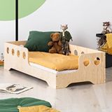 MiniWood Roofless Ahşap Çocuk Karyola Montessori Yatak Bebek Beşik Çam