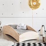 MiniWood Rosa Ahşap Yatak Bebek Çocuk Ve Genç Odası Karyola Çam