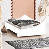 MiniWood Vega Mdf Karyola Bebek Çocuk Ve Genç Odası Yatak Beyaz