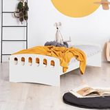 MiniWood White Mdf Karyola Bebek Çocuk Ve Genç Odası Yatak Beyaz