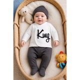Miniworld Erkek Bebek Gri King 3'lü Hastane Çıkışı