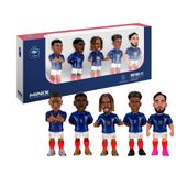 MINIX - Futbol yıldızları - Dünya Kupası - Pack - Fransa - 5 figür - Koleksiyon figürü 7 cm (Mbappé, Dembelé, Barcola, Doué, Cherki)