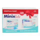 Minixbebe Nazal Burun Aspiratörü İkilli Avantajlı Paket