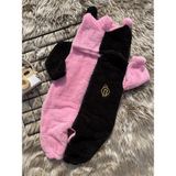 Minizade Peluş Fermuarlı Kışlık Ponponlu Palyaço Bebek Uyku Tulumu - 6 - 12 Ay - Pembe - Siyah