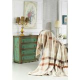 Mink Lacasa Lüks Vizon Battal Boy 1084 Kahvel Battaniye 200X240 &hem Battaniye & Hem Yatak Örtüsü& - 200 x 240 cm - Kahverengi
