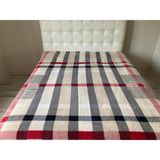 Mink Lacasa Lüks Vizon Battal Boy 1084 Kırmızı Battaniye Hem Battaniye Hem Yatak Örtüsü - 200 x 240 cm - Bej - Kırmızı
