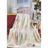 Mink Lacasa Lüks Vizon Battal Boy 1085 Bej Battaniye 200X240 &hem Battaniye & Hem Yatak Örtüsü& - 200 x 240 cm