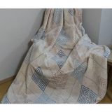 Mink Lacasa Lüks Vizon Battal Boy 1085 Mavi Battaniye 200X240 &hem Battaniye & Hem Yatak Örtüsü& - 200 x 240 cm
