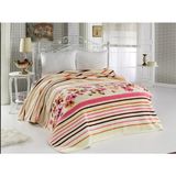 Mink Lacasa Lüks Vizon Tek Kişilik 1086 Pembe Battaniye 160X220 &hem Battaniye & Hem Yatak Örtüsü& - 160 x 220 cm