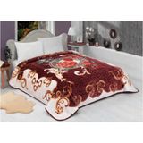 Mink Solana Lüks Vizon Battal Boy Battaniye 988 Vizon220 x 240 cm &hem Battaniye & Hem Yatak Örtüsü