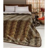 Mink Solana Lüks Vizon Tek Kişilik Battaniye 333 Kahve 160X220 &hem Battaniye & Hem Yatak Örtüsü& - 160 x 220 cm - Kahverengi