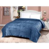 Mink Tomurcuk Battaniye Battal Boy 200X220 - 200 x 220 cm - İndigo