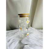 Minnaco Pipetli Papatya Desenli Pinterest Bardak Hediyelik Kahve Bardağı Kola Bardağı - Bej - Krem - 0 - 499 ml