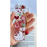 Minnaco Sevimli Desenli Hediyelik Kitap Ayracı Ayraç Bookish - Altın - Kırmızı