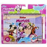 Minnie Lisanslı Sihirli Boyama Kitabı Özel Su Kalemi Ile - 1 Adet - Pembe - Kırmızı